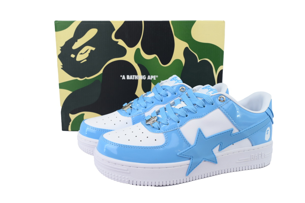 Bape STA OZXSHMX91310N A BATHING APE White Moon Blue