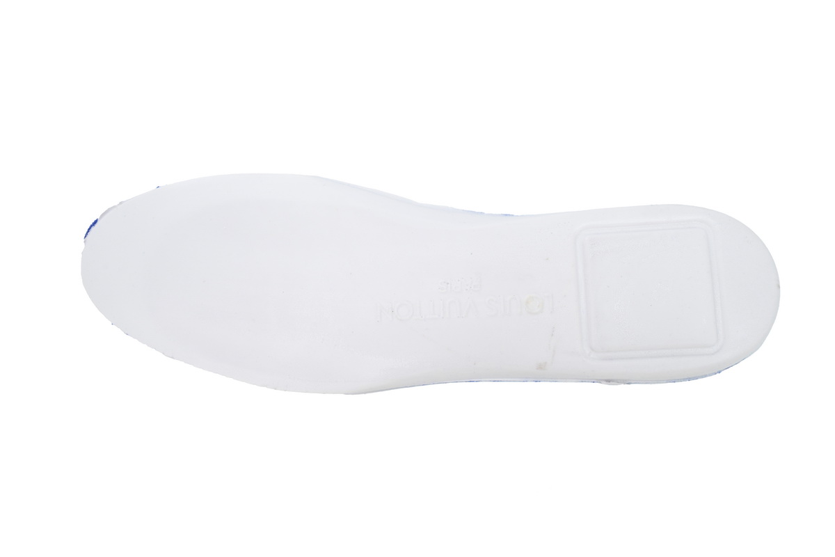 LOUIS VUITTON Trainer White Blue