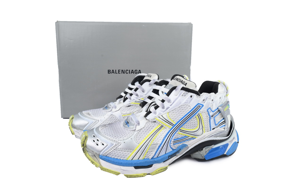 Balenciaga Runner Sneaker 'White Yellow Blue' 772774 W3RMU 9074