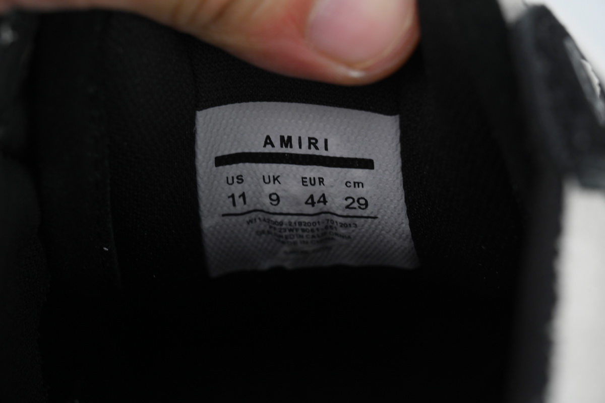 Amiri Sunset Skate Low Sneakers Black Grey