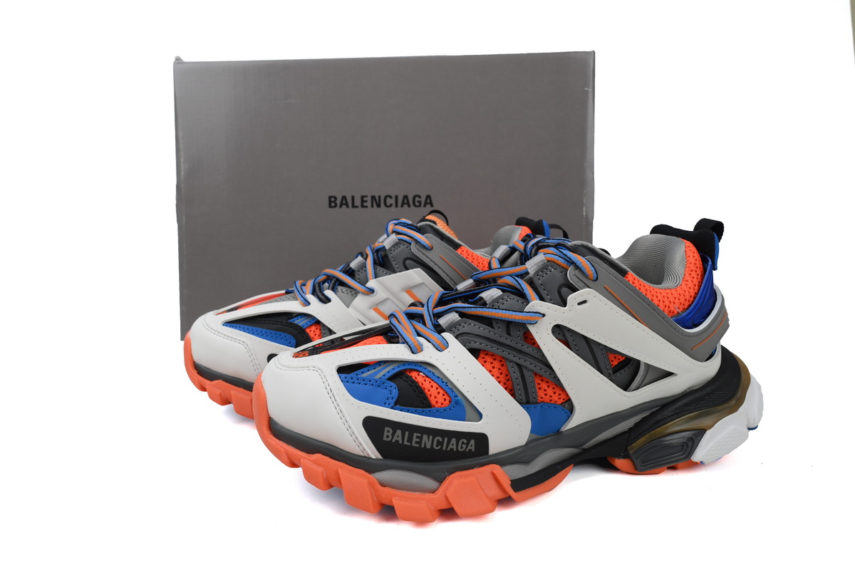 Balenciaga Track Sneaker White Blue Orange