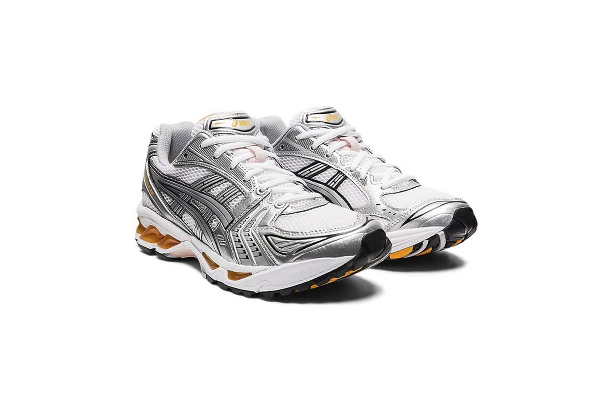 ASICS Gel-Kayano 14 White Pure Sliver Orange 1201A019-106