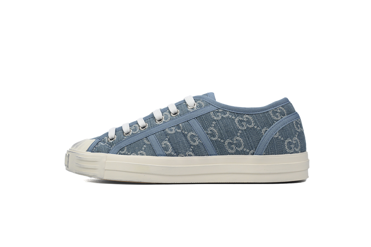 Gucci canvas shoes shell Blue
