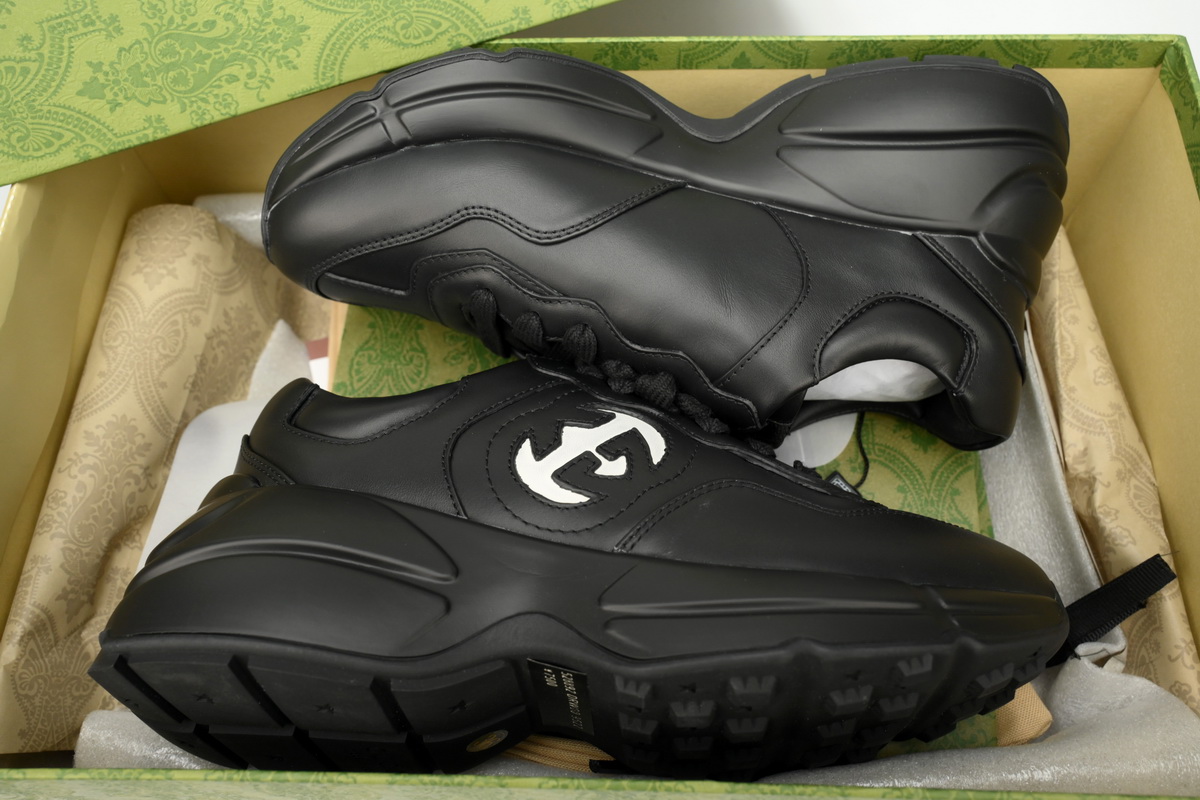 Gucci Rhyton 'Interlocking G - Black Ivory'