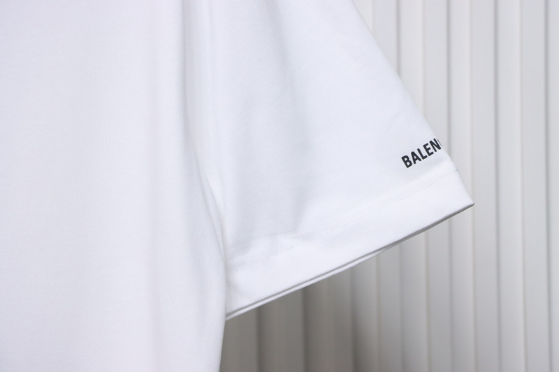 Balenciaga Hot Diamond Earphone Short Sleeve white