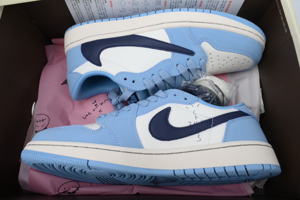 LJR Batch Travis Scott x Air Jordan 1 Low Blue DM7688-400