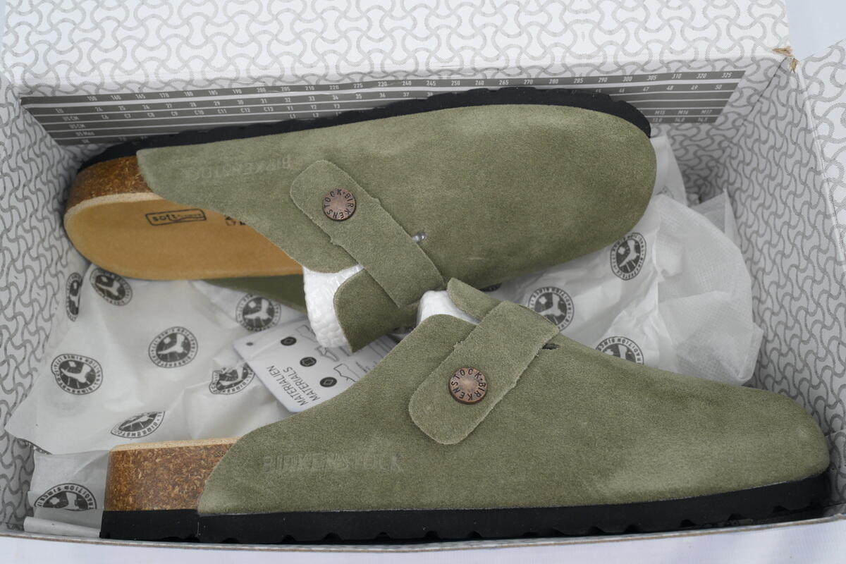 Birkenstock Boston Soft Footbed Dark Green