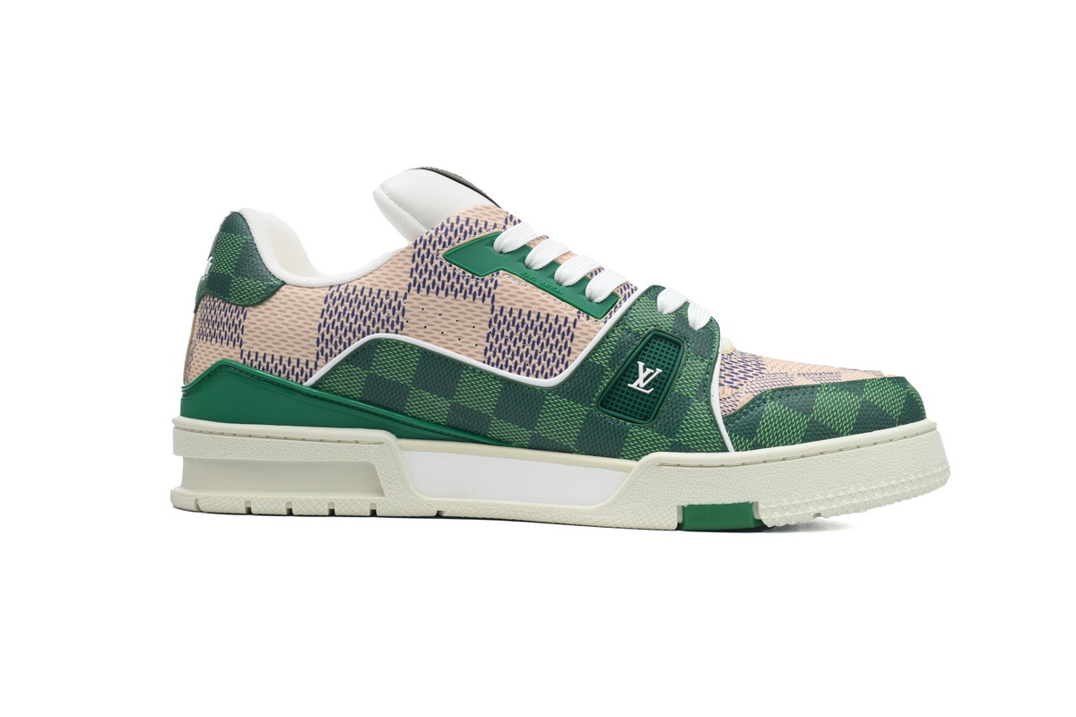 LOUIS VUITTON Trainer White Green