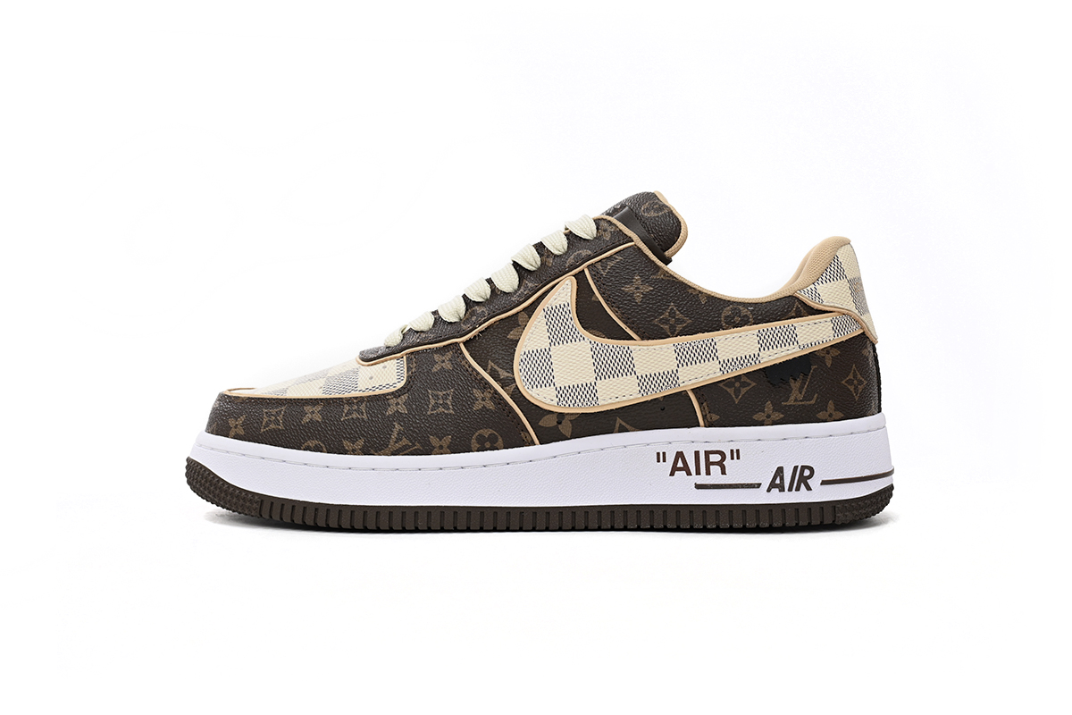 LOUIS VUITTON x Nike Air Force 1 Coffee