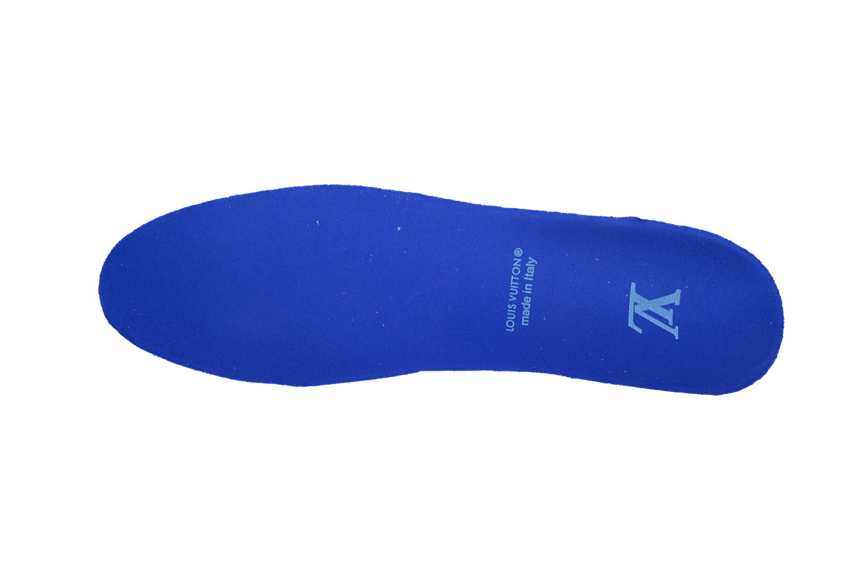 LOUIS VUITTON Trainer White Blue