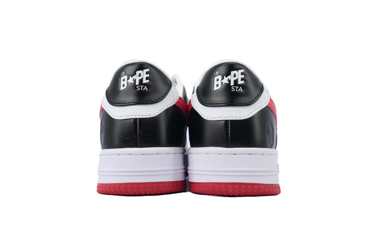 Bape STA OZXSHMX91310N A BATHING APE White black red