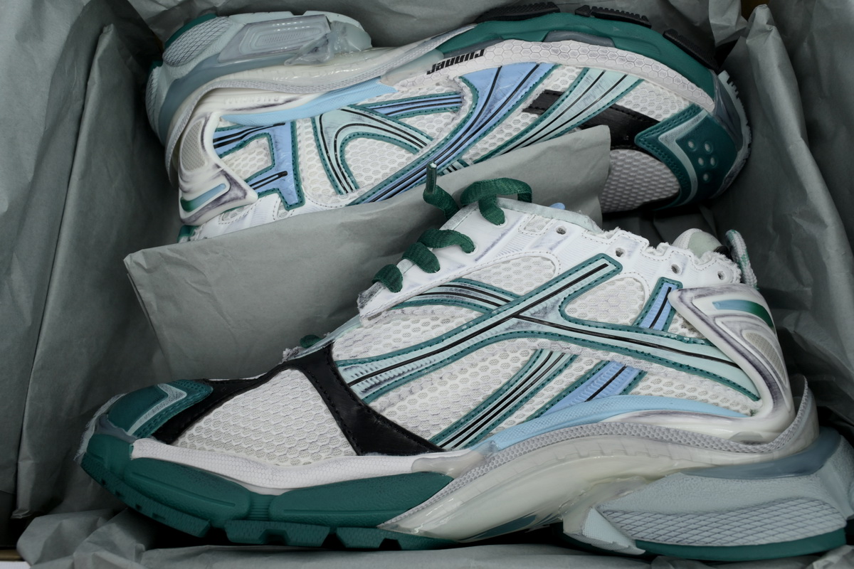 Balenciaga Runner Sneaker 'White Green Blue' 772774 W3RMU 9034