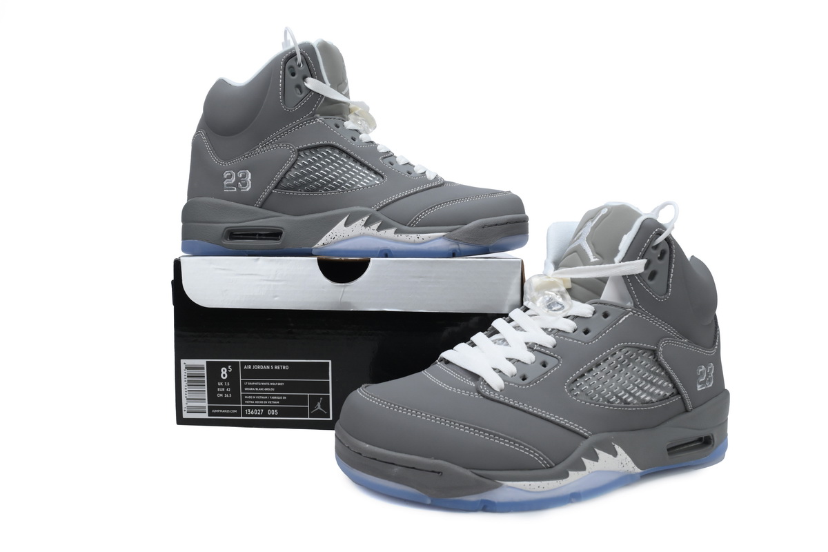 Air Jordan 5 Retro 'Wolf Grey'136027-005