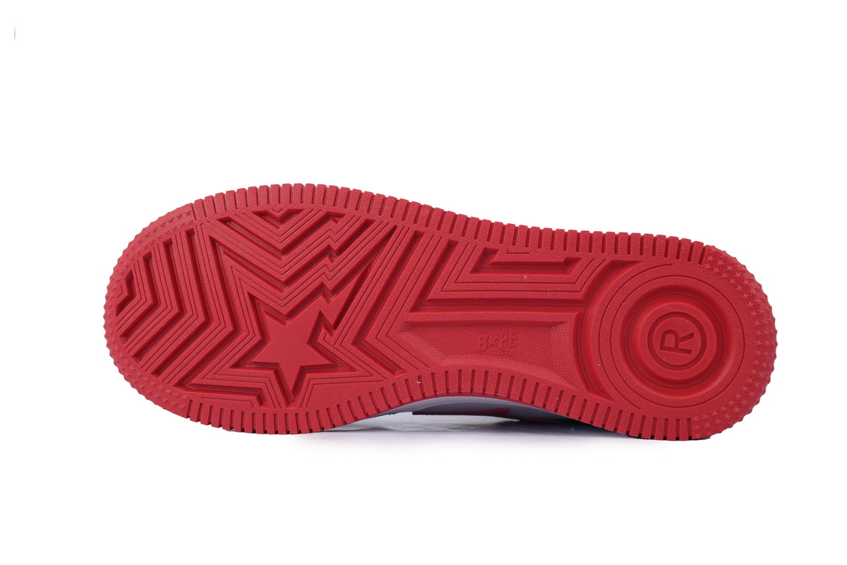 Bape STA OZXSHMX91310N A BATHING APE White black red