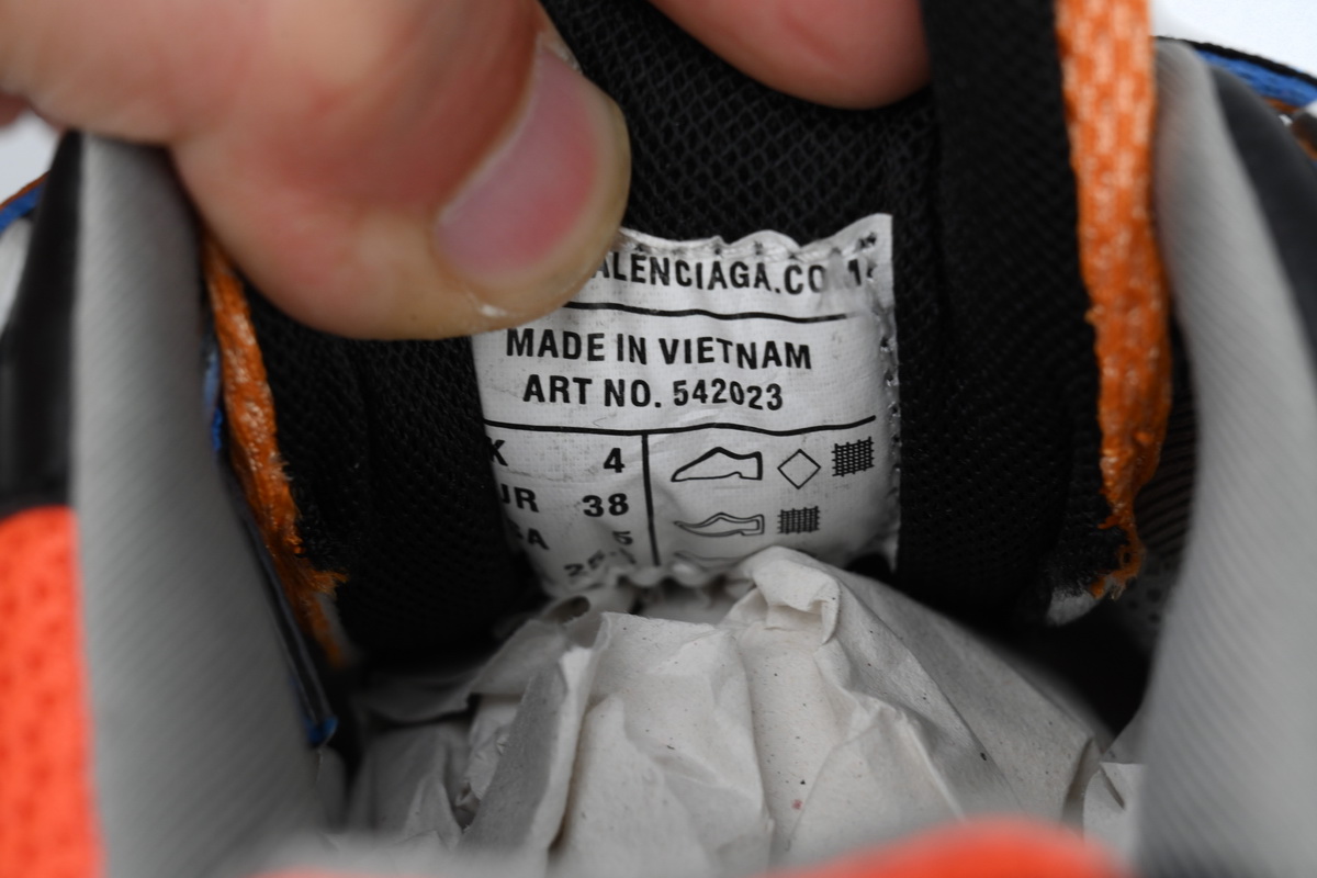 Balenciaga Track Sneaker White Blue Orange