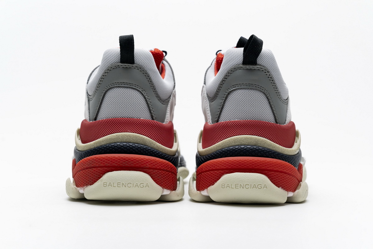 Balenciaga Triple S Red White Dark Grey 541624 W06E2 1863