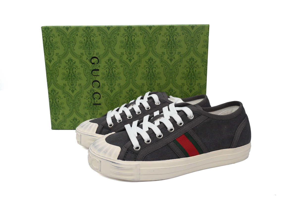 Gucci canvas shoes shell Black