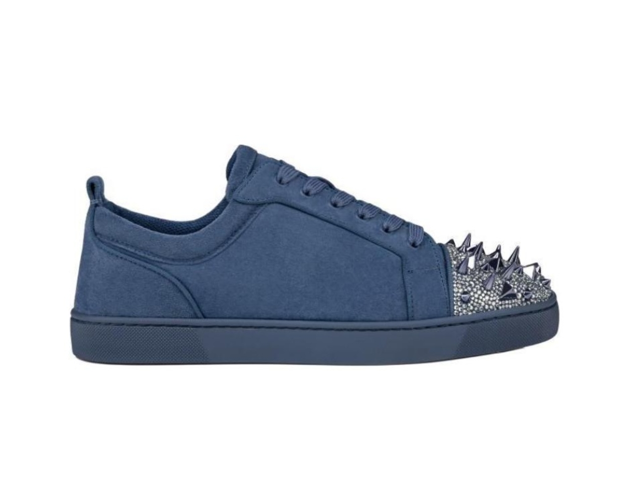 Christian Louboutin Louis Junior P Pik Pik Strass Sneakers Blue