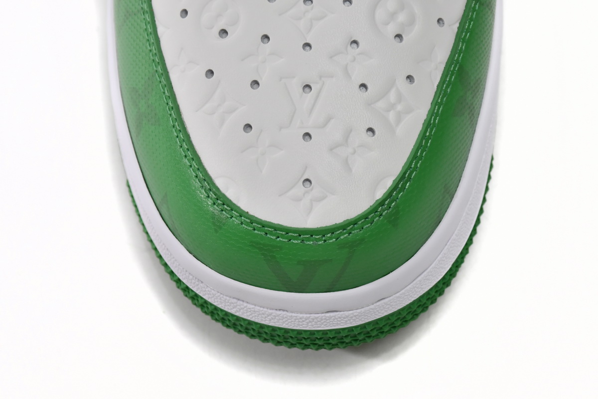 LOUIS VUITTON x Nike Air Force 1 White Green 7108-6