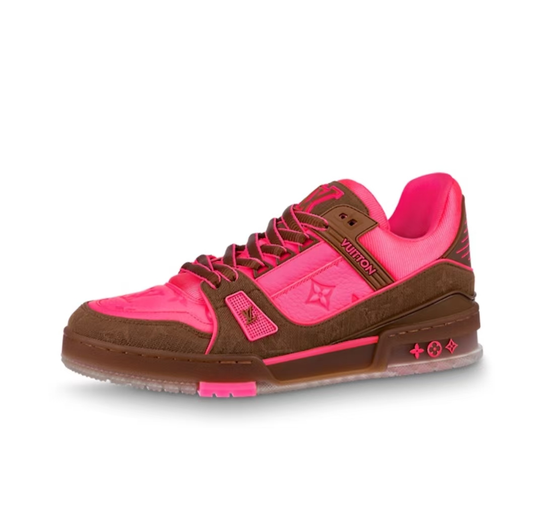 Louis Vuitton Trainer Pink Brown