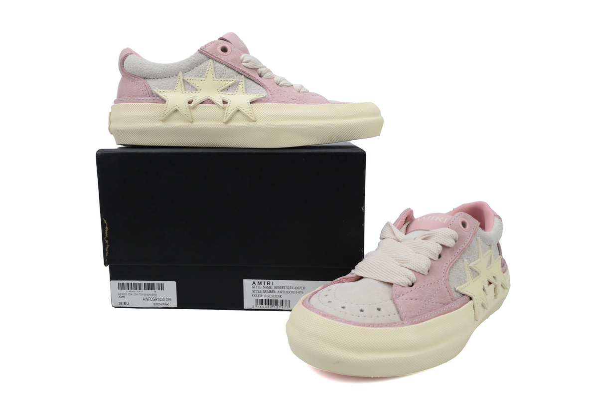 Amiri Sunset Skate Low Sneakers Pink