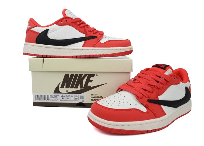 LJR Batch Scott x Air Jordan 1 Low Red DM7688-100