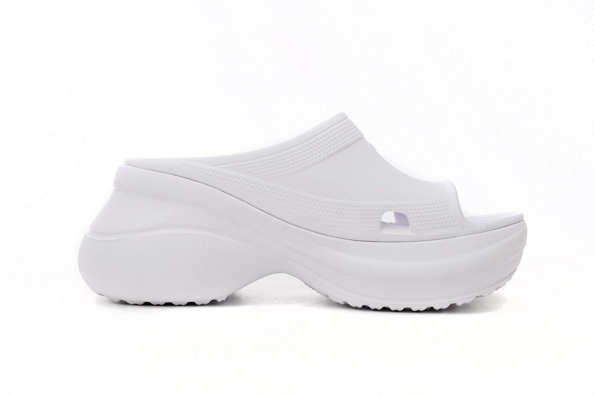 BALENCIAGA Pool Crocs White 677389 W1S8E 9000