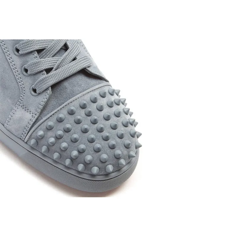 Christian Louboutin Louis Junior Spike Low Trainers Grey