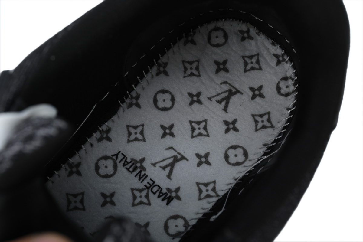 Louis Vuitton LV Trainer Black Damier 3D Denim 1AD6DX