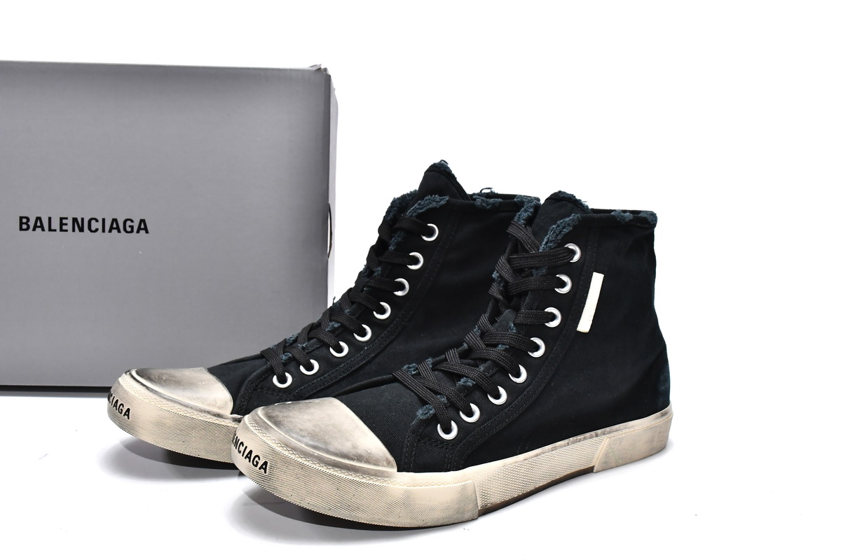 Balenciaga Paris High Top Black 688752W3RC11090