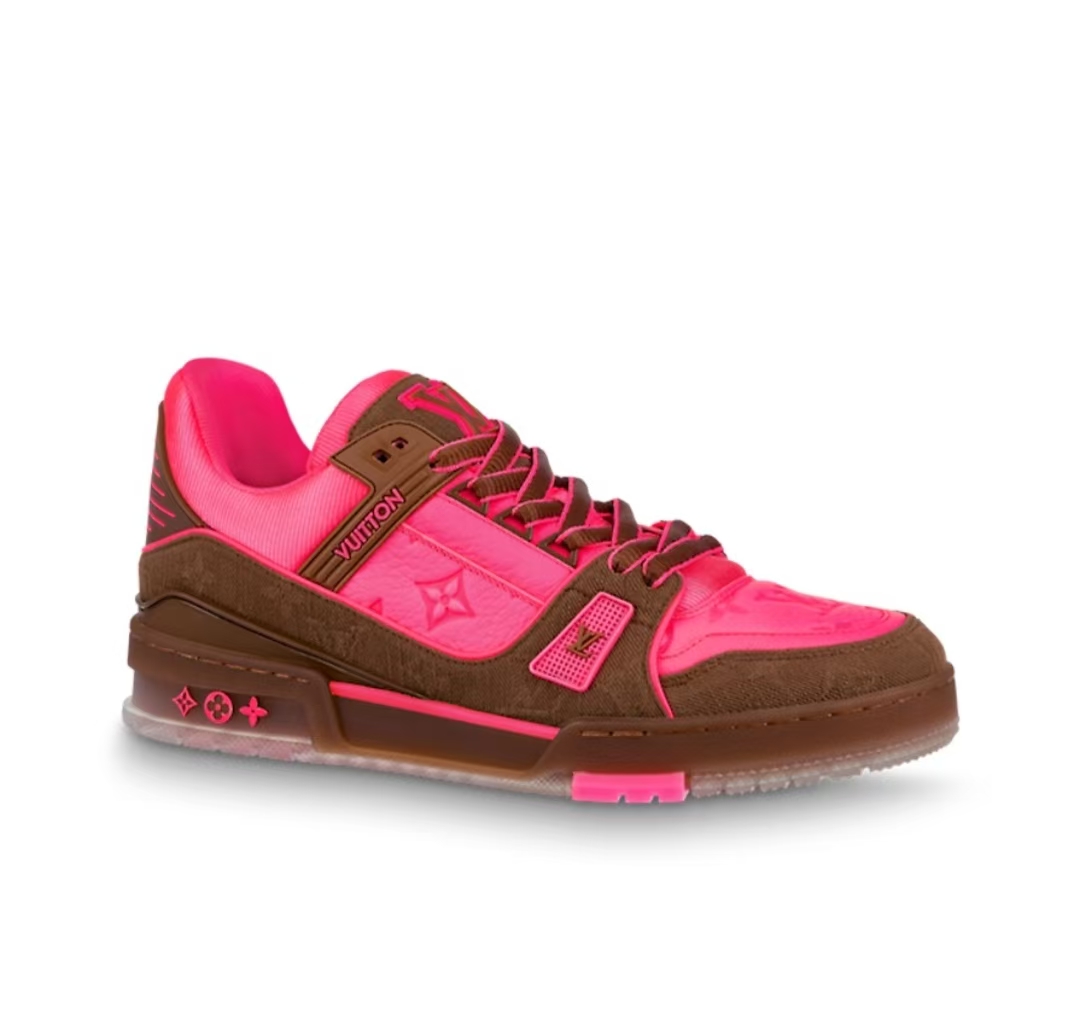 Louis Vuitton Trainer Pink Brown