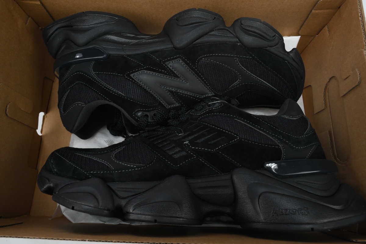 New Balance 9060 'Triple Black Suede' U9060BPM