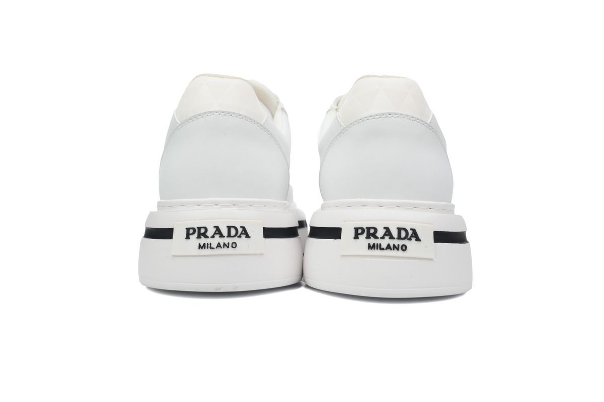 Prada White plaid platform shoes