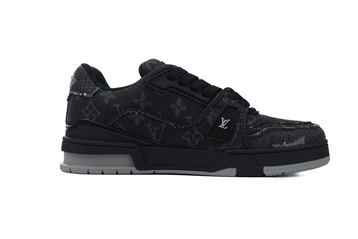 Louis Vuitton Trainer 'Black Monogram Denim