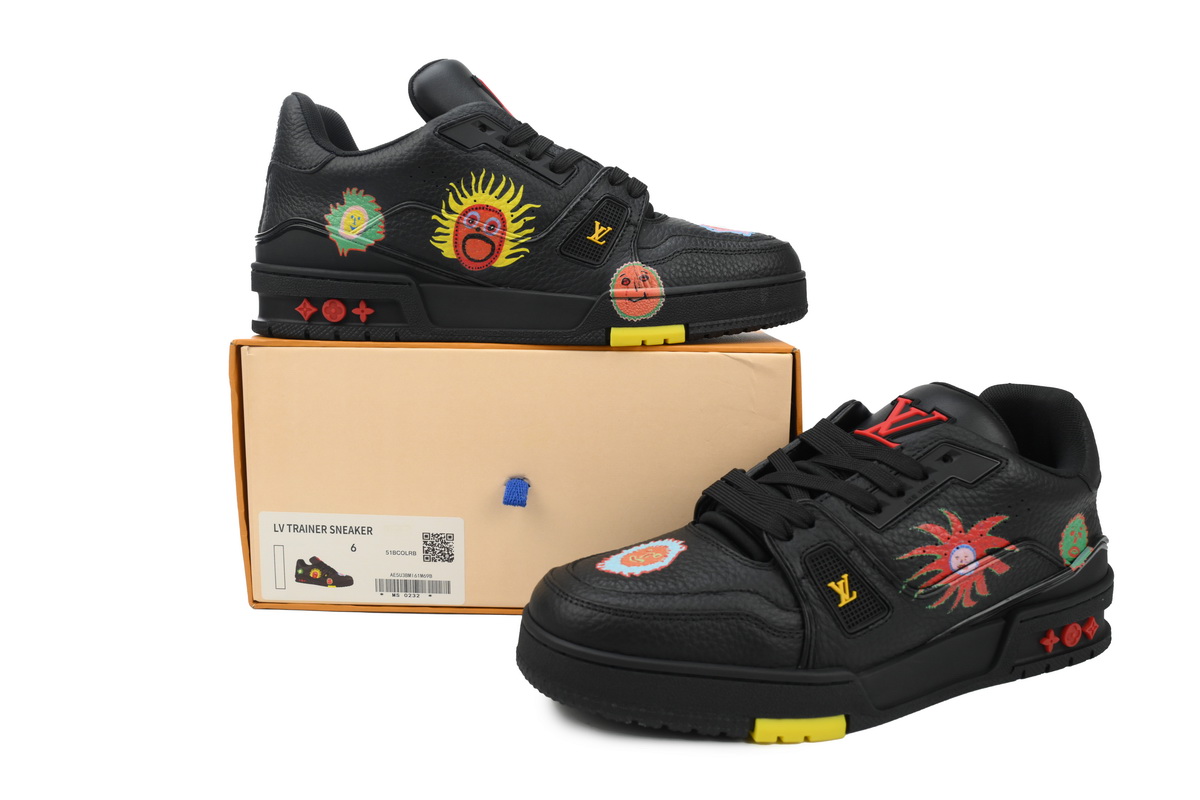 Yayoi Kusama x Louis Vuitton Trainer Black