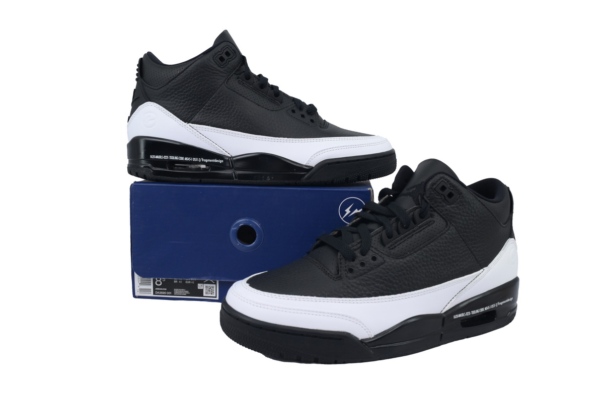 Fragment Design x Air Jordan 3 Black And White