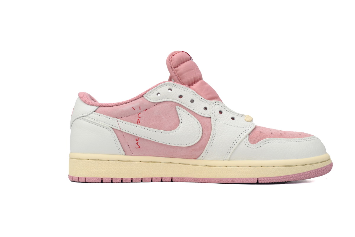 Air Jordan 1 Retro Low OG SP Travis Scott Sail Shy Pink DM7866-600