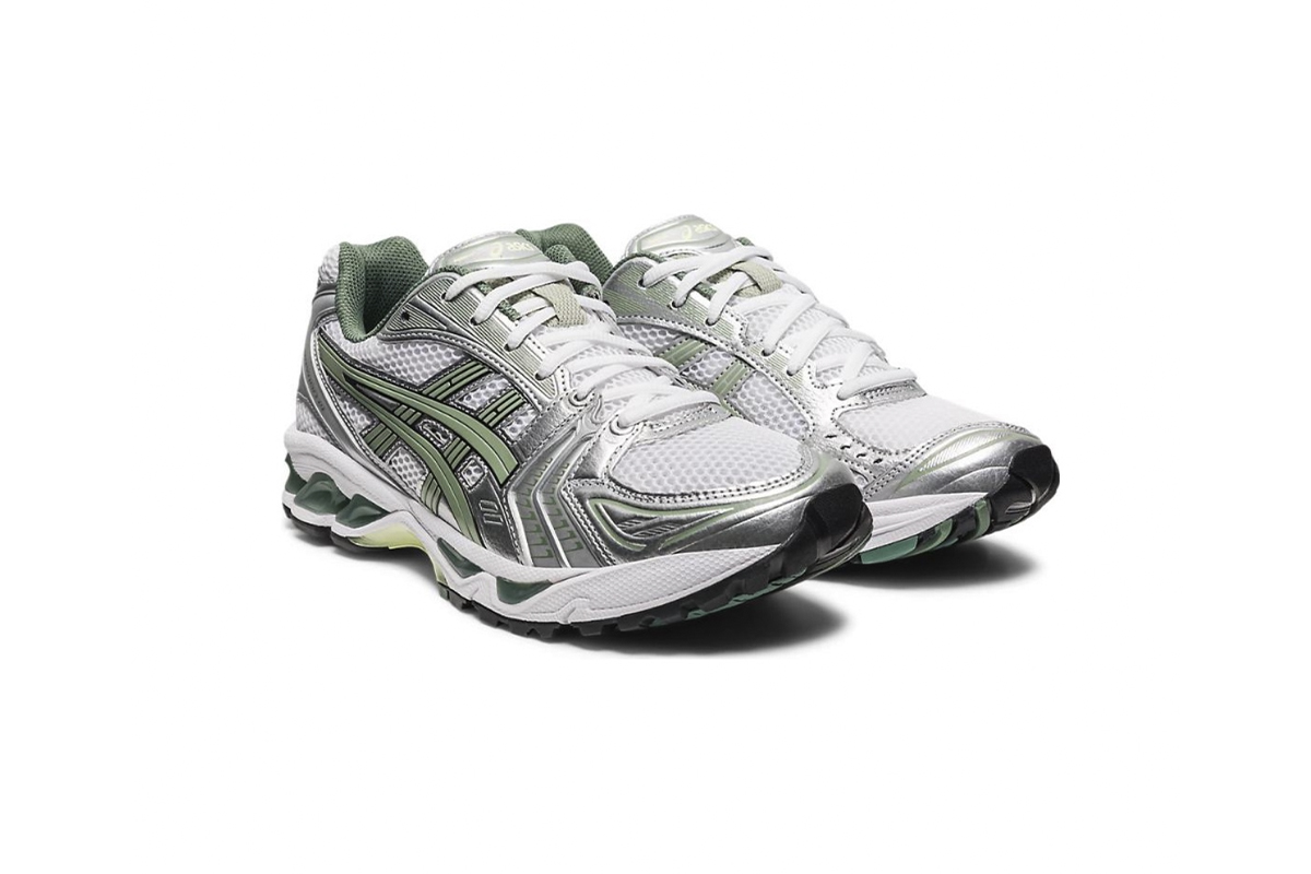 ASICS Gel-Kayano 14 White Pure Silver Slate Grey Sage 1201A019-107