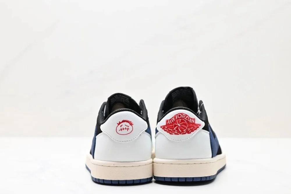LJR Batch Travis Scott x Air Jordan 1 Low White black blue
