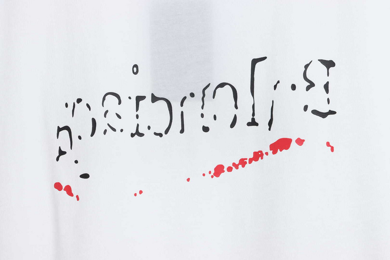 Balenciaga damaged coke wave short-sleeve white