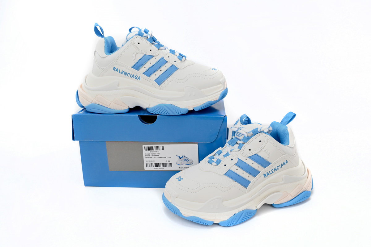 Adidas x Balenciaga Triple S White/Blue