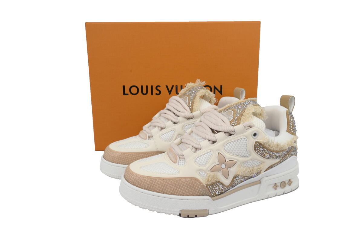 Louis Vuitton Skate Horse Hair Apricot Diamond