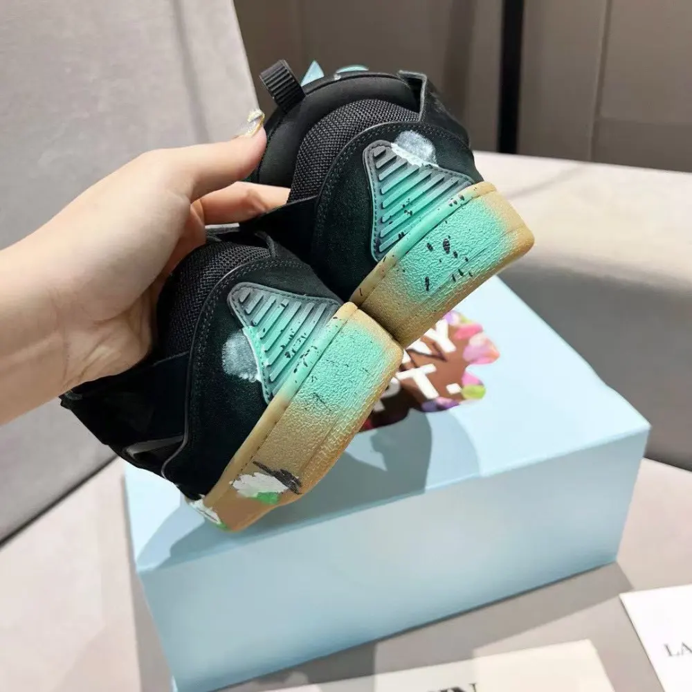 Lanvin Leather Curb Sneaker Gallery Dept