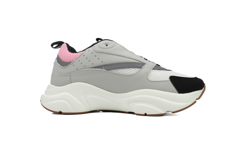 Dior Pink Gray 'B22' Sneakers Cream