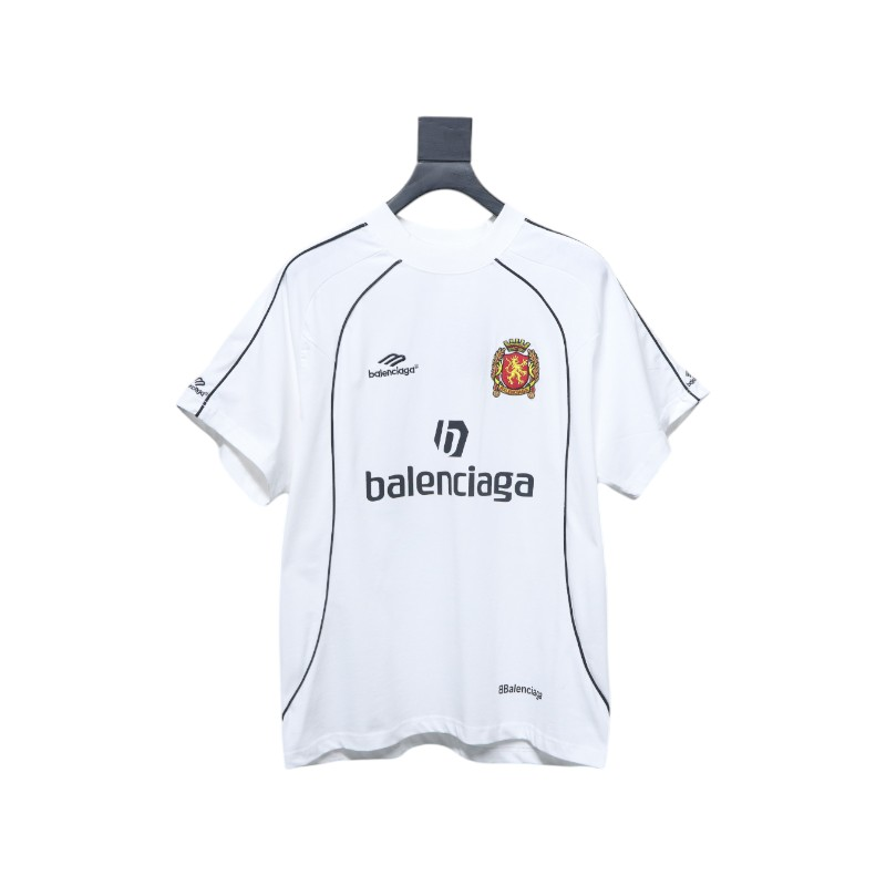 Balenciaga Lion Crest Soccer T-Shirt White