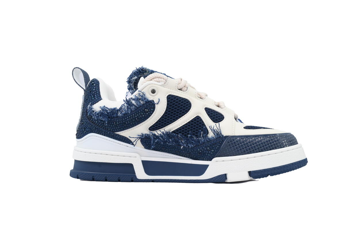 Louis Vuitton Skate Horse Hair Blue Diamond