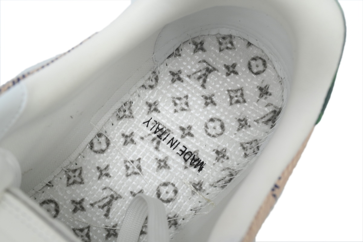 LOUIS VUITTON Trainer White Green