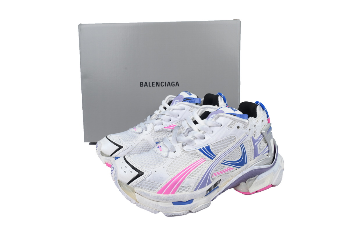 Balenciaga Runner Sneaker Purple Blue Powder 772767 W3RNY 6120