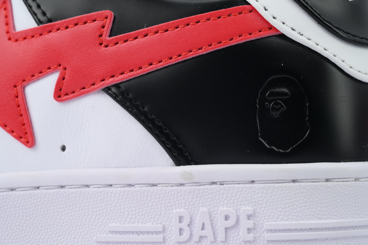 Bape STA OZXSHMX91310N A BATHING APE White black red