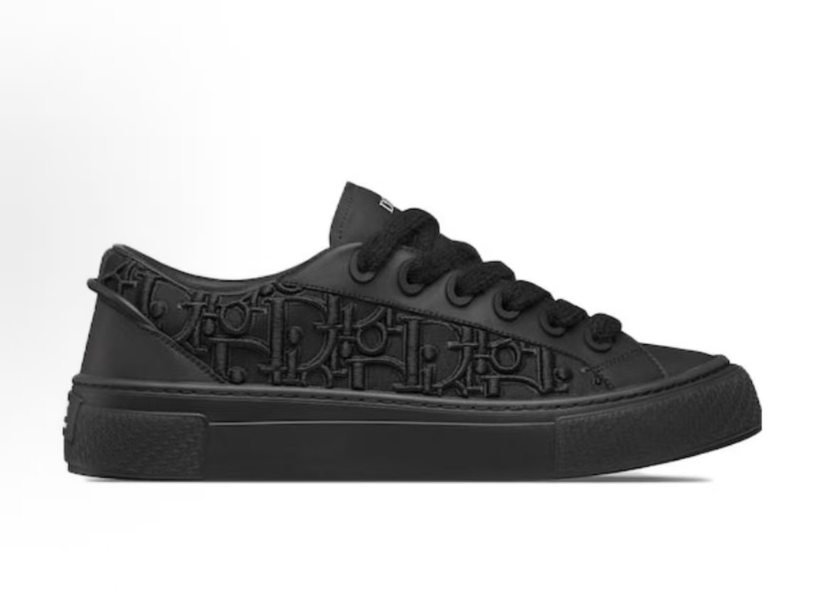 Dior B33 Sneaker Black Smooth Calfskin Oblique Raised Embroidery 3SN303ZYQ_H900